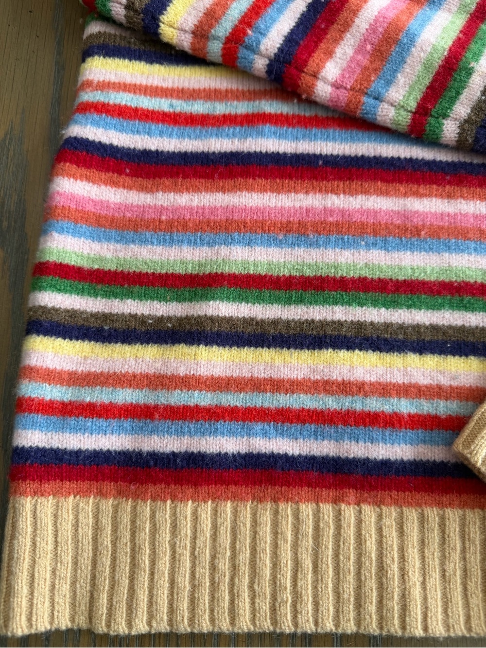 GAP vintage crazy stripes Multicolor Striped Crewneck Sweater - Picture 5 of 8